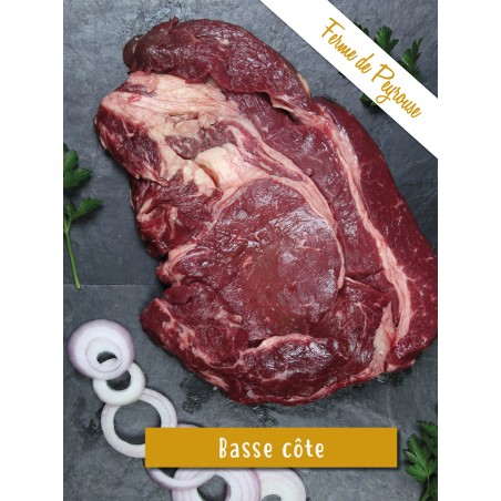 Basse Côte ** de Bœuf de Galloway BIO - 400 gr -